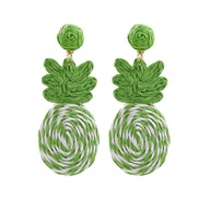 ( green)Bohemia earrings Round ear stud summer day earrings earring Earring woman