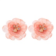 ( Pink)multicolor wind flowers diamond earrings sweet woman ear stud samll sweet woman Earring