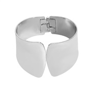 ( White k)occidental style fashion all-Purpose width double color surface bangle  personality man woman lovers style Me