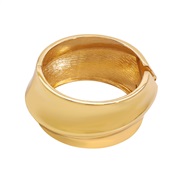 ( Gold)occidental style fashion summer exaggerating bangle woman  personality width Alloy