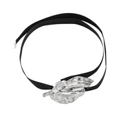 ( Silver) occidental style three-dimensional leaves necklace fashion brief Leaf belt chain