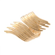 ( Gold)Metal Alloy wings opening temperament bangle