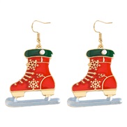 ( red)occidental style christmas creative earrings  unique snowflake lovely bow personality Earring