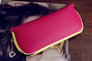 new Korean style Litchi pattern style women coin bag  candy colors retro Wallets  lady Clutch  coin bag