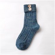 medium socks  buttons socks  Autumn And Winter keep warm socks  cotton socks