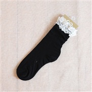 style lace flower cotton Deodorant short socks a leisure women socks