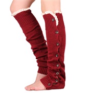 christmas belt buttons flower sock knitting sock  occidental style