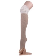 long tube sock  double color splice socks  lady hollow lace Knees  occidental style