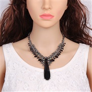 occidental style  diamond drop pendant necklace  fashion all-Purpose fine