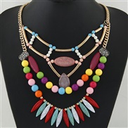 occidental style  trend concise all-Purpose turquoise temperament woman exaggerating necklace