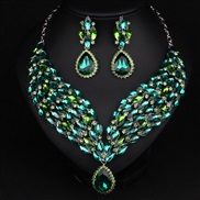 occidental style fashion exaggerating fully-jewelled bride  luxurious clavicle chain set necklace