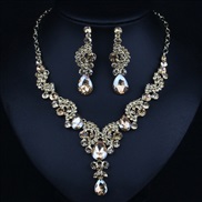 occidental style fashion exaggerating crystal necklace set  personality all-Purpose necklace